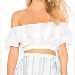 Show me your MuMu off the shoulder crop